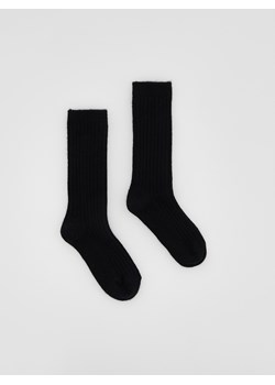 Reserved - Wełniane skarpetki z dodatkiem kaszmiru - czarny - id: 651FA-99X - marki Reserved - 187315284 Reserved - Wełniane skarpetki z dodatkiem kaszmiru - czarny ze sklepu Reserved w kategorii Skarpetki damskie - zdjęcie 187315284