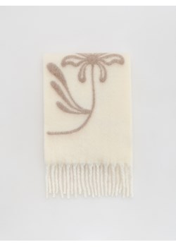 Reserved - Szalik z dodatkiem wełny - kremowy ze sklepu Reserved w kategorii Szaliki i chusty damskie - zdjęcie 187315341