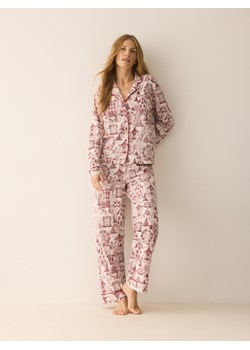 Reserved - Wzorzysta piżama dwuczęściowa - jasnoszary - id: 961EX-09X - marki Reserved - 187315421 Reserved - Wzorzysta piżama dwuczęściowa - jasnoszary ze sklepu Reserved w kategorii Piżamy damskie - zdjęcie 187315421