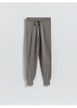 Reserved - Wełniane spodnie z dodatkiem kaszmiru - brązowy - id: TF115-98X - marki Reserved - 187315460 Reserved - Wełniane spodnie z dodatkiem kaszmiru - brązowy ze sklepu Reserved w kategorii Spodnie damskie - zdjęcie 187315460