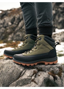 Sinsay - Ocieplane trapery za kostkę - zielony ze sklepu Sinsay w kategorii Buty trekkingowe męskie - zdjęcie 187315993