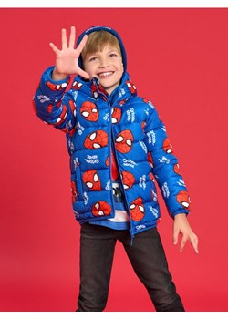 Sinsay - Pikowana kurtka z kapturem Spider-Man - niebieski - id: 228FC-55X - marki Sinsay - 187316003 Sinsay - Pikowana kurtka z kapturem Spider-Man - niebieski ze sklepu Sinsay w kategorii Kurtki chłopięce - zdjęcie 187316003