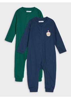 Sinsay - Bawełniany pajacyk 2 pack - granatowy - id: 630EM-59X - marki Sinsay - 187316064 Sinsay - Bawełniany pajacyk 2 pack - granatowy ze sklepu Sinsay w kategorii Piżamy dziecięce - zdjęcie 187316064