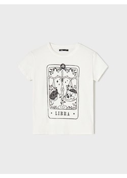 Sinsay - Bawełniana koszulka z nadrukiem - biały - id: 8131J-00L - marki Sinsay - 187316080 Sinsay - Bawełniana koszulka z nadrukiem - biały ze sklepu Sinsay w kategorii Bluzki damskie - zdjęcie 187316080