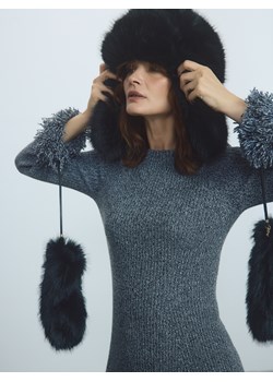 Reserved - Rękawiczki ze sztucznego futerka - czarny - id: 312GX-99X - marki Reserved - 187316574 Reserved - Rękawiczki ze sztucznego futerka - czarny ze sklepu Reserved w kategorii Rękawiczki damskie - zdjęcie 187316574