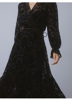 Reserved - Wiązany choker z kwiatem - bordowy - id: 505FD-83X - marki Reserved - 187316624 Reserved - Wiązany choker z kwiatem - bordowy ze sklepu Reserved w kategorii Paski damskie - zdjęcie 187316624