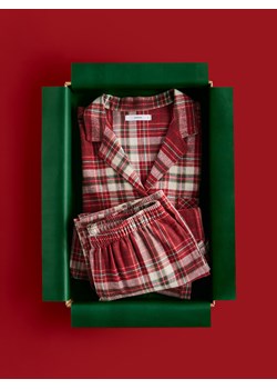 Reserved - Flanelowa piżama w kratkę - czerwony - id: 953EX-33X - marki Reserved - 187316700 Reserved - Flanelowa piżama w kratkę - czerwony ze sklepu Reserved w kategorii Piżamy damskie - zdjęcie 187316700