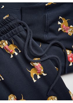 Reserved - Dwuczęściowa piżama ze świątecznym motywem - granatowy - id: 954ER-59X - marki Reserved - 187316702 Reserved - Dwuczęściowa piżama ze świątecznym motywem - granatowy ze sklepu Reserved w kategorii Piżamy męskie - zdjęcie 187316702