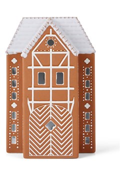 Kähler Świecznik &quot;Gingerbread Lyshus&quot; w kolorze jasnobrązowym - wys 17 cm ze sklepu Limango Polska w kategorii Świeczniki - zdjęcie 187317160