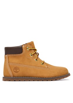 Trzewiki Timberland Pokey Pine 6in Boot TB1A125Q2311 Brązowy - id: 0000305585295 - marki Timberland - 187317230 Trzewiki Timberland Pokey Pine 6in Boot TB1A125Q2311 Brązowy ze sklepu eobuwie.pl w kategorii Buty zimowe dziecięce - zdjęcie 187317230