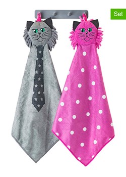 Vigar 3-częściowy zestaw &quot;Felix&quot; w kolorze różowo-szarym do naczyń ze sklepu Limango Polska w kategorii Ścierki kuchenne - zdjęcie 187318564