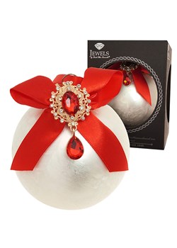 Krebs Glas Lauscha Bombka w kolorze białym - Ø 8 cm - id: 17841034 - marki Krebs Glas Lauscha - 187318914 Krebs Glas Lauscha Bombka w kolorze białym - Ø 8 cm ze sklepu Limango Polska w kategorii Dekoracje bożonarodzeniowe - zdjęcie 187318914