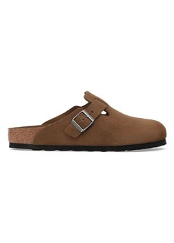 Birkenstock Skórzane chodaki &quot;Boston Leve&quot; w kolorze brązowym ze sklepu Limango Polska w kategorii Klapki damskie - zdjęcie 187319154