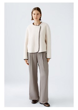 Oui Kurtka przejściowa w kolorze brązowo-kremowym ze sklepu Limango Polska w kategorii Kurtki damskie - zdjęcie 187319383