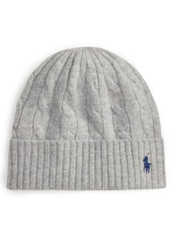 Czapka Polo Ralph Lauren 455981442002 Szary ze sklepu eobuwie.pl w kategorii Czapki zimowe damskie - zdjęcie 187319471