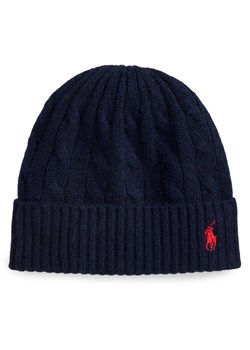 Czapka Polo Ralph Lauren 455981442008 Granatowy ze sklepu eobuwie.pl w kategorii Czapki zimowe damskie - zdjęcie 187319491