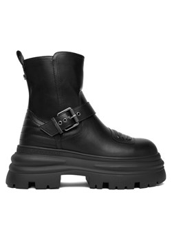 Buffalo Botki Dione Biker Boot Mid 1270127 Czarny ze sklepu MODIVO w kategorii Botki - zdjęcie 187319920