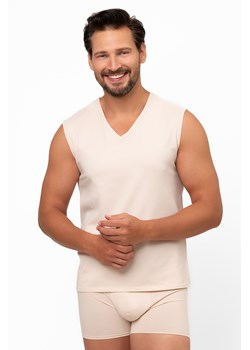 Koszulka bez rękawów Italian Fashion Apollo sz.r. beż - id: 39621 - marki Italian Fashion - 187321040 Koszulka bez rękawów Italian Fashion Apollo sz.r. beż ze sklepu kontri.pl w kategorii Bluzki damskie - zdjęcie 187321040