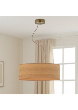 Nowoczesna lampa wisząca nad stół z abażurem PVC HAJFA ECO fi - 50 cm - kolor dąb sonoma - id: 5853 - marki Ciekot Partners Sp. Z O. O. - 187322424 Nowoczesna lampa wisząca nad stół z abażurem PVC HAJFA ECO fi - 50 cm - kolor dąb sonoma ze sklepu Lysne w kategorii Lampy wiszące - zdjęcie 187322424