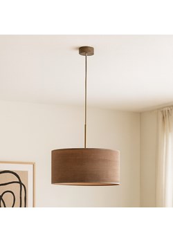Abażurowa lampa wisząca do salonu nad stół SINTRA ECO fi - 40 cm - kolor kasztanowy ze sklepu Lysne w kategorii Lampy wiszące - zdjęcie 187322462