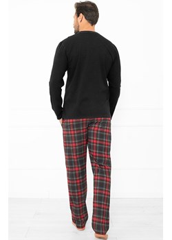 Długa bawełniana piżama męska grafitowa Rusoli, Kolor grafitowo-czerwony, Rozmiar M, Italian Fashion ze sklepu Primodo w kategorii Piżamy męskie - zdjęcie 187322774