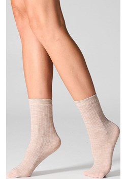 2-pack skarpetki damskie z wełną merynosów beżowe W12 Merino, Kolor beżowy, Rozmiar uniwersalny, LEGS ze sklepu Primodo w kategorii Skarpetki damskie - zdjęcie 187322861