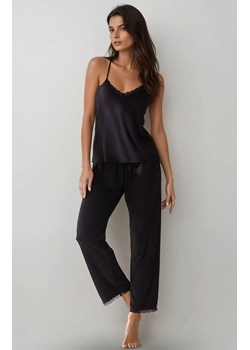 Piżama damska na ramiączkach i z długimi spodniami PURE DREAM, Kolor czarny, Rozmiar S, PURE SIN ze sklepu Primodo w kategorii Piżamy damskie - zdjęcie 187322890