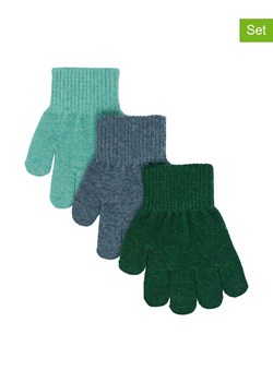 mikk-line Rękawiczki (3 pary) w kolorze turkusowym, zielonym i niebieskim ze sklepu Limango Polska w kategorii Rękawiczki dziecięce - zdjęcie 187323324