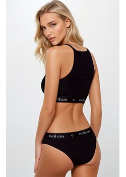 Czarne figi damskie sportowe PS006, Kolor czarny, Rozmiar M, Passion ze sklepu Intymna w kategorii Majtki damskie - zdjęcie 187323871
