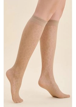 Beżowe podkolanówki w cętki Esma 20 DEN, Kolor beżowy, Rozmiar uniwersalny, Gabriella ze sklepu Intymna w kategorii Podkolanówki - zdjęcie 187324074