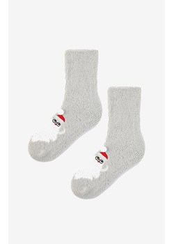 Marilyn skarpety damskie świąteczne z mikołajem B54, Kolor szary, Rozmiar uniwersalny, Marilyn ze sklepu Intymna w kategorii Skarpetki damskie - zdjęcie 187324411