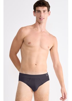 Sloggi bawełniane slipy męskie midi Briefs 10215471-3828, Kolor grafitowy, Rozmiar M, Sloggi ze sklepu Intymna w kategorii Majtki męskie - zdjęcie 187324541