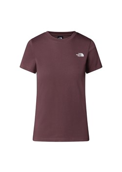 Koszulka damska The North Face Simple Dome 0A87NHBQ71 - brązowa ze sklepu streetstyle24.pl w kategorii Bluzki damskie - zdjęcie 187324700