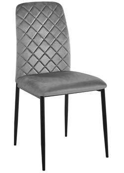 Grafitowe krzesło nowoczesne H1-L91 - id: 53698 - marki Elior - 187324744 Grafitowe krzesło nowoczesne H1-L91 ze sklepu Edinos.pl w kategorii Krzesła - zdjęcie 187324744