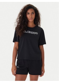 Kappa T-Shirt Frega 351M1KW Czarny Regular Fit ze sklepu MODIVO w kategorii Bluzki damskie - zdjęcie 187325054
