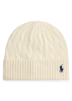 Polo Ralph Lauren Czapka 455981442003 Beżowy ze sklepu MODIVO w kategorii Czapki zimowe damskie - zdjęcie 187325062