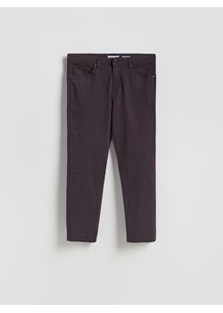 Reserved - Bawełniane spodnie slim fit - mahoniowy ze sklepu Reserved w kategorii Spodnie męskie - zdjęcie 187325641