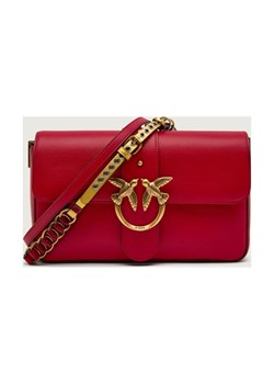 Pinko Skórzana listonoszka LOVE ONE CLASSIC SLOUCHY - id: PI255W000041D99 - marki Pinko - 187325741 Pinko Skórzana listonoszka LOVE ONE CLASSIC SLOUCHY ze sklepu Gomez Fashion Store w kategorii Listonoszki - zdjęcie 187325741