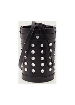 Pinko Skórzany worek MINI BUCKET - id: PI255W000049612 - marki Pinko - 187325751 Pinko Skórzany worek MINI BUCKET ze sklepu Gomez Fashion Store w kategorii Torebki worki - zdjęcie 187325751