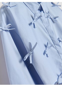 Reserved - Koszula z kokardkami - jasnoniebieski ze sklepu Reserved w kategorii Koszule dziewczęce - zdjęcie 187327291