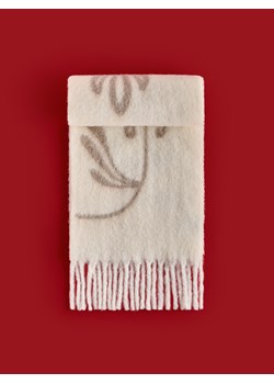 Reserved - Szalik z dodatkiem wełny - kremowy ze sklepu Reserved w kategorii Szaliki i chusty damskie - zdjęcie 187327354