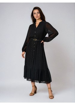 Sinsay - Sukienka midi szmizjerka - czarny ze sklepu Sinsay w kategorii Sukienki - zdjęcie 187327680