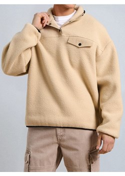 Sinsay - Bluza crewneck - beżowy ze sklepu Sinsay w kategorii Bluzy męskie - zdjęcie 187327690