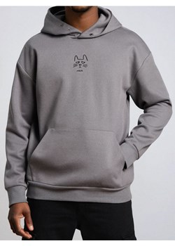 Sinsay - Bluza hoodie z haftem - szary ze sklepu Sinsay w kategorii Bluzy męskie - zdjęcie 187327694