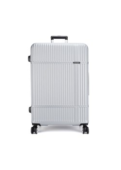 Walizka duża Gino Rossi GIN-WAL-001-CCC-L Srebrny ze sklepu eobuwie.pl w kategorii Walizki - zdjęcie 187327713