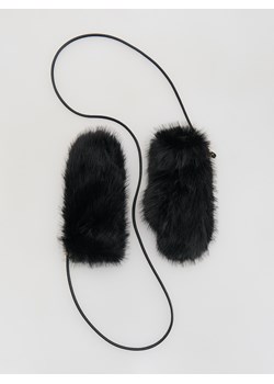 Reserved - Rękawiczki ze sztucznego futerka - czarny - id: 312GX-99X - marki Reserved - 187327924 Reserved - Rękawiczki ze sztucznego futerka - czarny ze sklepu Reserved w kategorii Rękawiczki damskie - zdjęcie 187327924