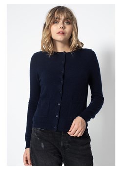 Perfect Cashmere Kaszmirowy kardigan &quot;Amy&quot; w kolorze granatowym ze sklepu Limango Polska w kategorii Swetry damskie - zdjęcie 187328192