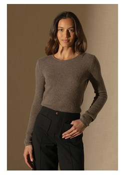 Perfect Cashmere Kaszmirowy sweter &quot;Marya&quot; w kolorze szarobrązowym ze sklepu Limango Polska w kategorii Swetry damskie - zdjęcie 187328372
