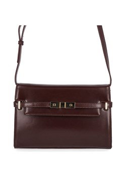 Elegancka Torebka Damska Listonoszka firmy Herisson 17R506 Czekoladowa ze sklepu PaniTorbalska w kategorii Listonoszki - zdjęcie 187328703