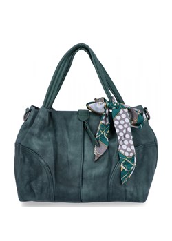 Uniwersalna Torebka Damska Shopper Bag firmy Herisson 15B6038 Turkusowa ze sklepu PaniTorbalska w kategorii Torby Shopper bag - zdjęcie 187328810